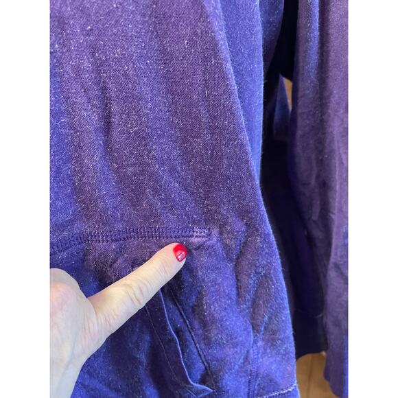 Women's Reversible Medium Lightweight Hoodie Purple - Picture 8 of 9